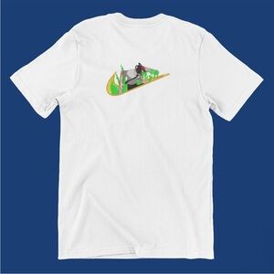 White Anime Chainsaw Man Shirt